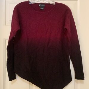 Bloomingdale's Cashmere Sweater in Rich Burgundy